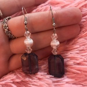 Black Topaz earrings 🖤